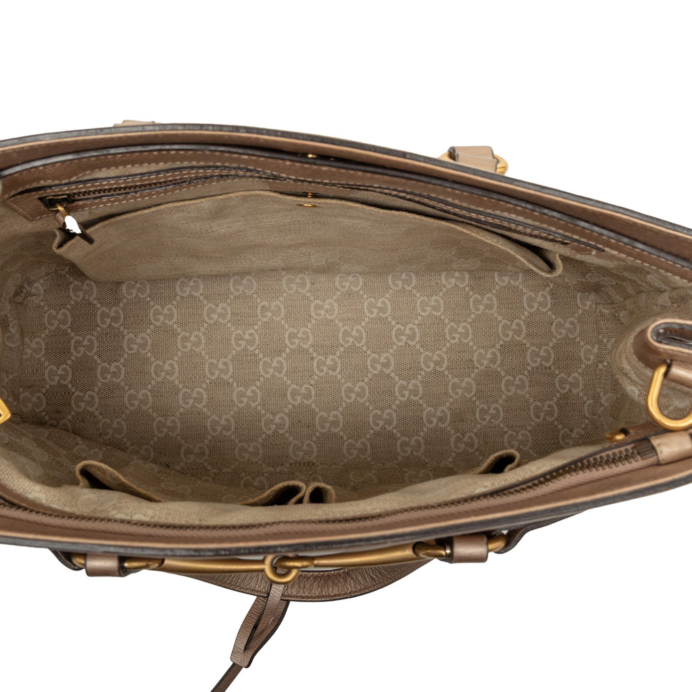 Pre-Loved Gucci Leather Bright Bit Satchel - Picture 4 of 7